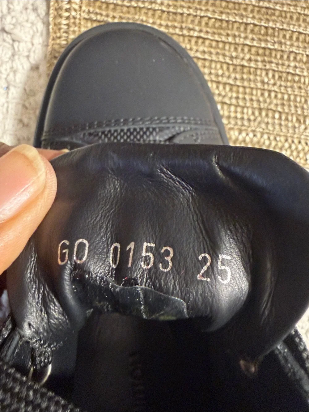 Louis Vuitton Kids High Top Sneakers EU 25 US 8 Black Damier Zip NWOT